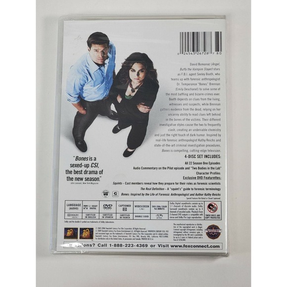 Bones: The Complete First Season (DVD, 2009, Widescreen) - Picture 2 of 3